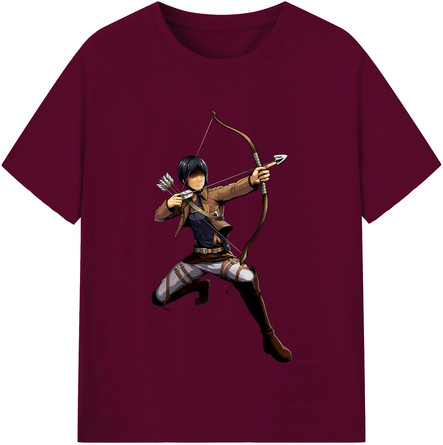（画像用） 進撃の巨人 Attack on Titan レディースカジュアルプリントTシャツ（綿100％）